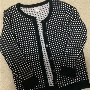 Women’s medium cardigan black and white